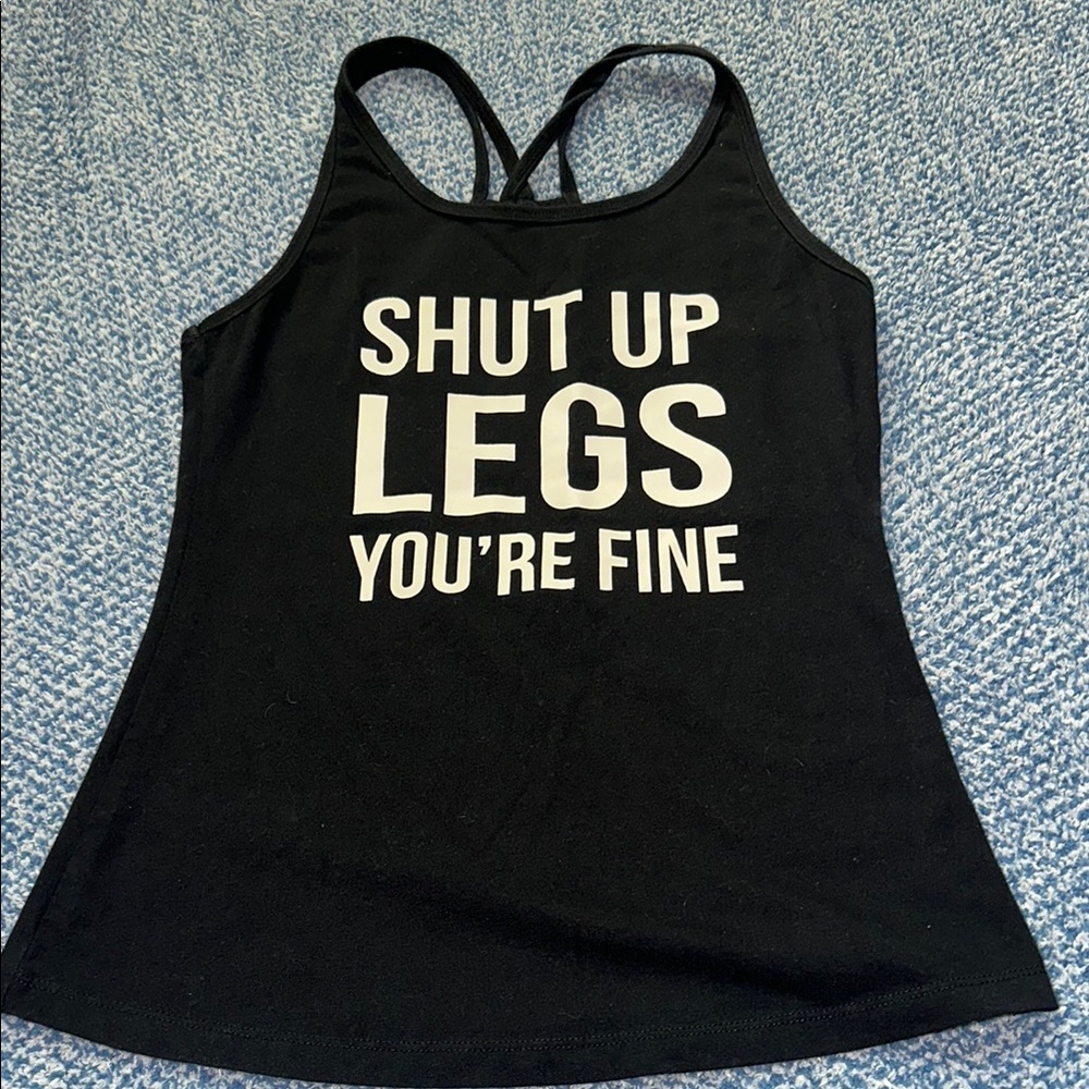 Black Sleeveless Fitted Tank Top
